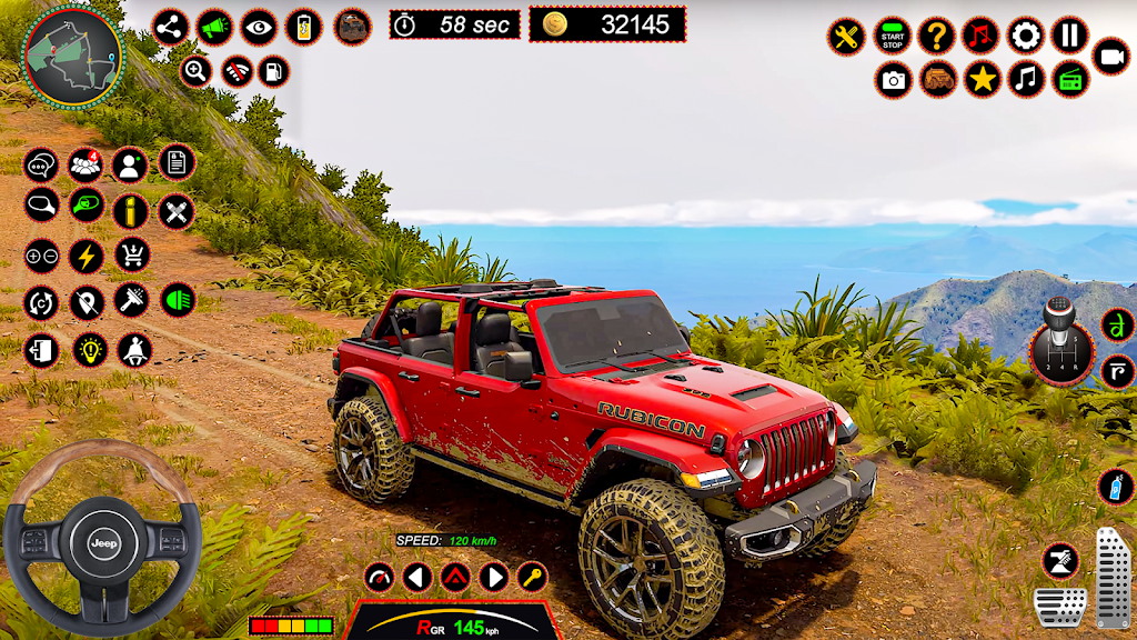 4x4 Jeep Driving Offroad Games Screenshot 2