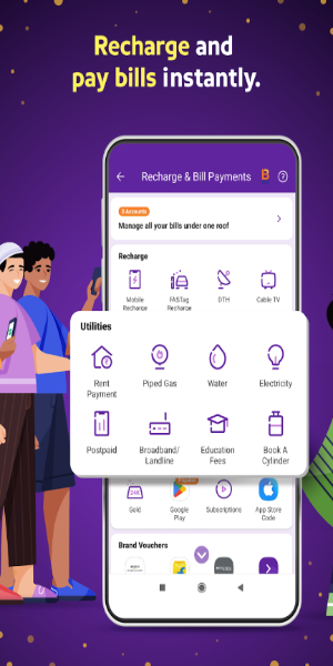 PhonePe UPI, Payment, Recharge Captura de pantalla 2