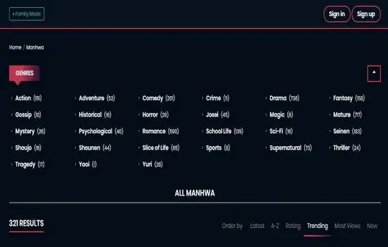 Toonily应用截图第2张
