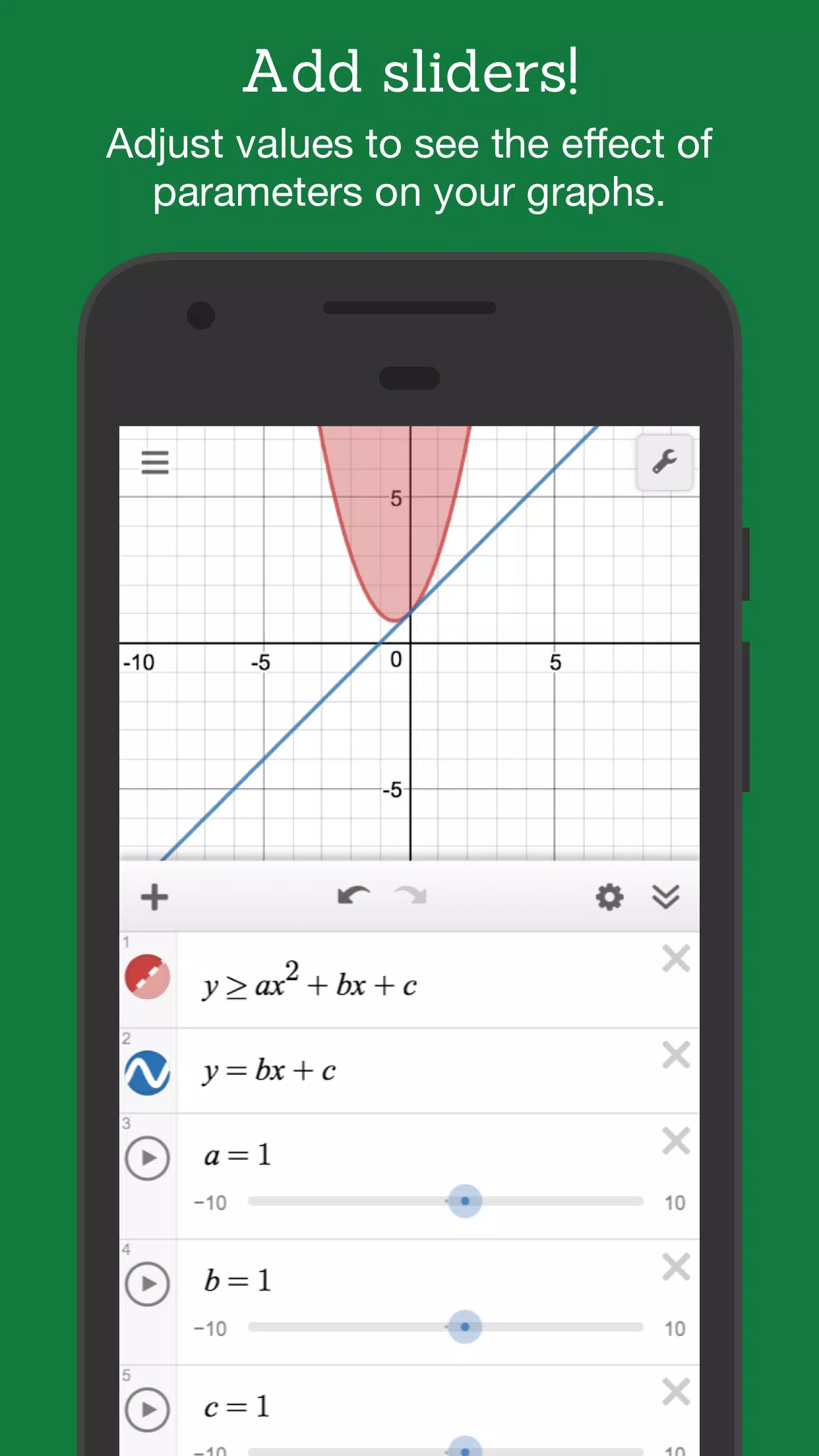 Schermata Desmos 3