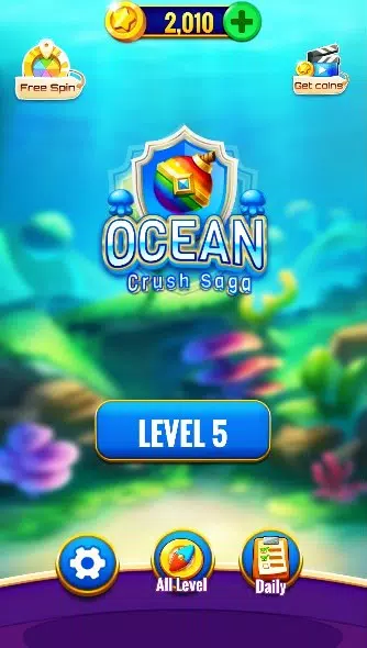 Ocean Crush Saga Captura de tela 4