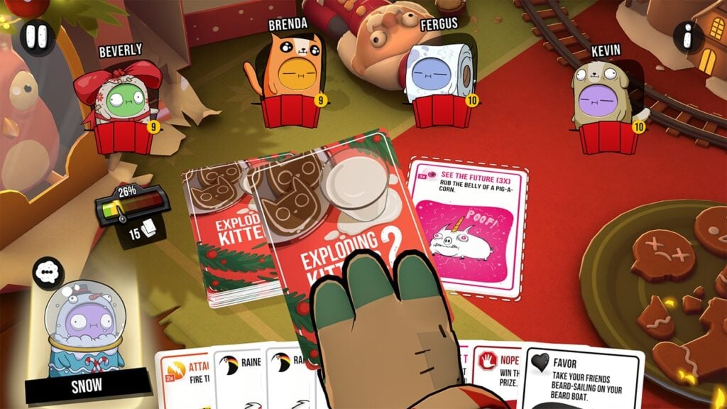 Exploding Kittens 2 brengt een Santa Claws-pakket uit om de feestdagen te vieren!