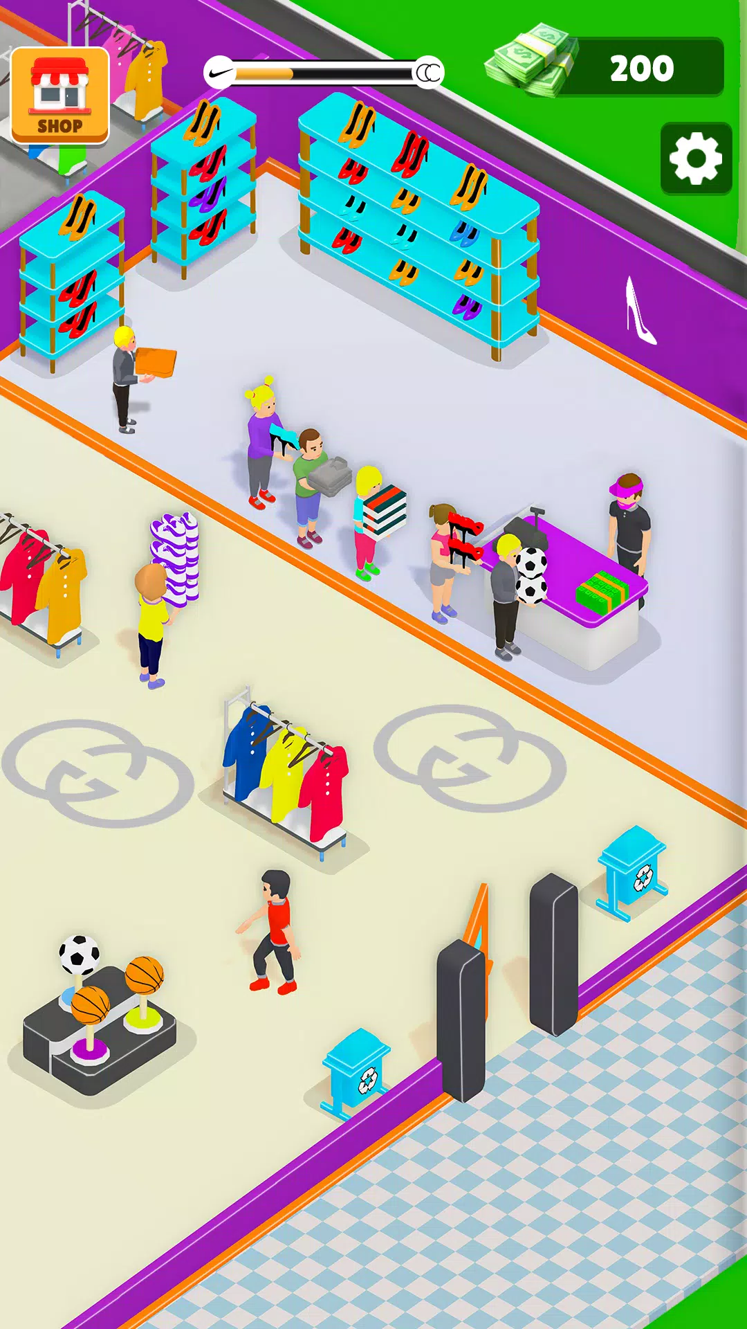 Outlet Store 3d – Tycoon Game Ảnh chụp màn hình 4