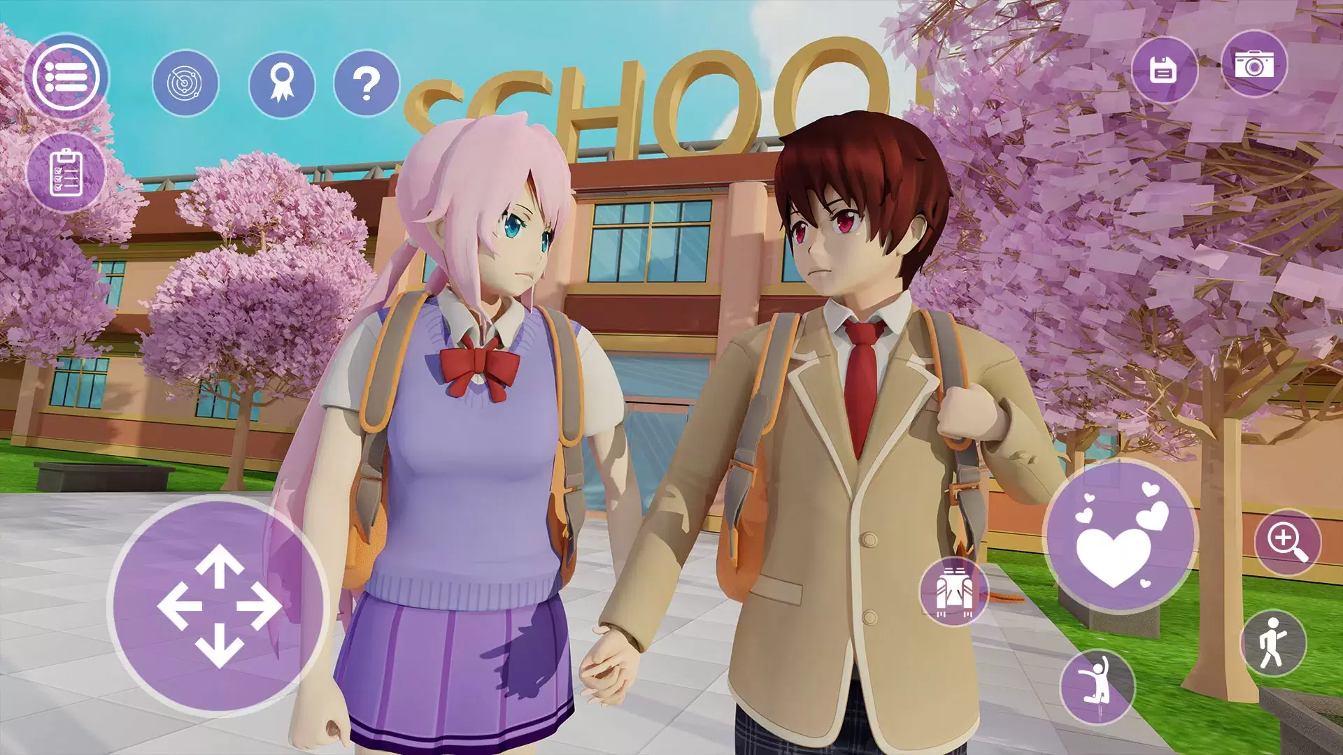 YUMI High School Simulator 3D Schermafbeelding 1