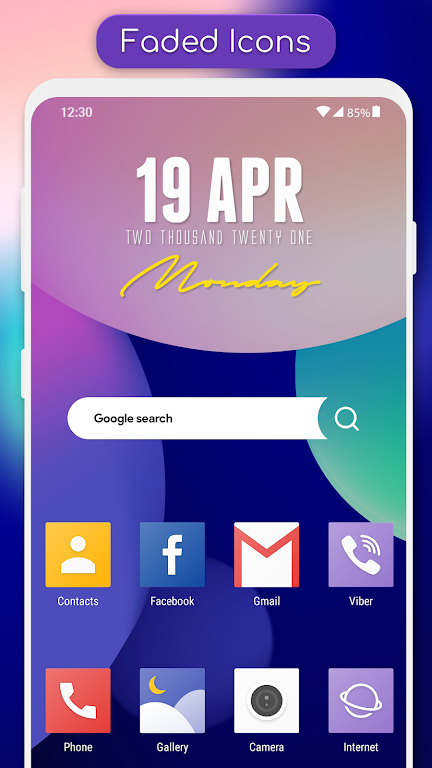 Faded - Icon Pack Zrzut ekranu 1