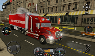 Euro Truck Transport Cargo Sim स्क्रीनशॉट 2