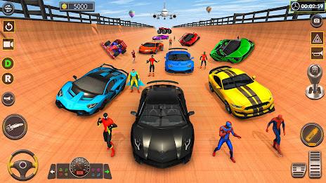 Superhero Car Stunt Game 3D स्क्रीनशॉट 2