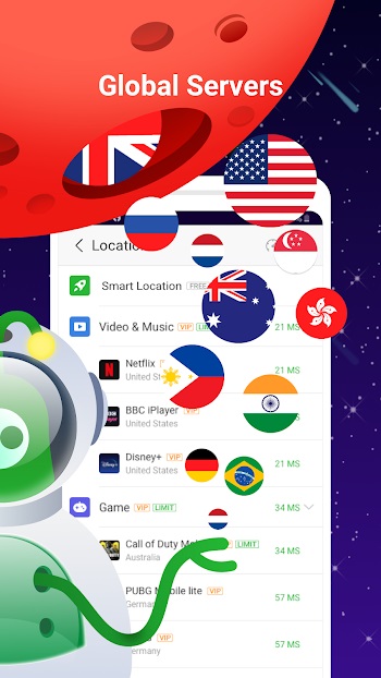 UFO VPN Mod Zrzut ekranu 1