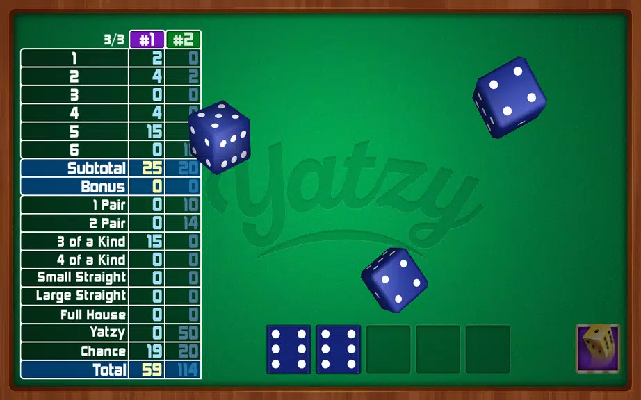 Yatzy Dice Game Captura de pantalla 3