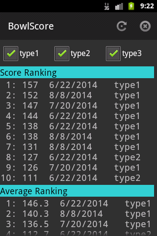 BowlScore 10 Captura de pantalla 3