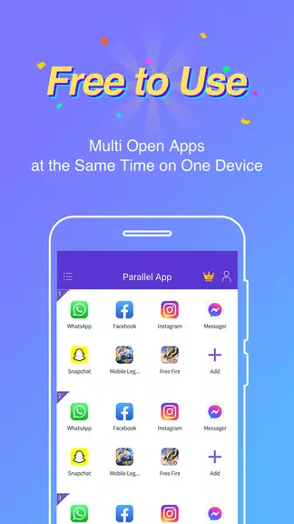 Parallel App - Dual App Cloner Zrzut ekranu 1