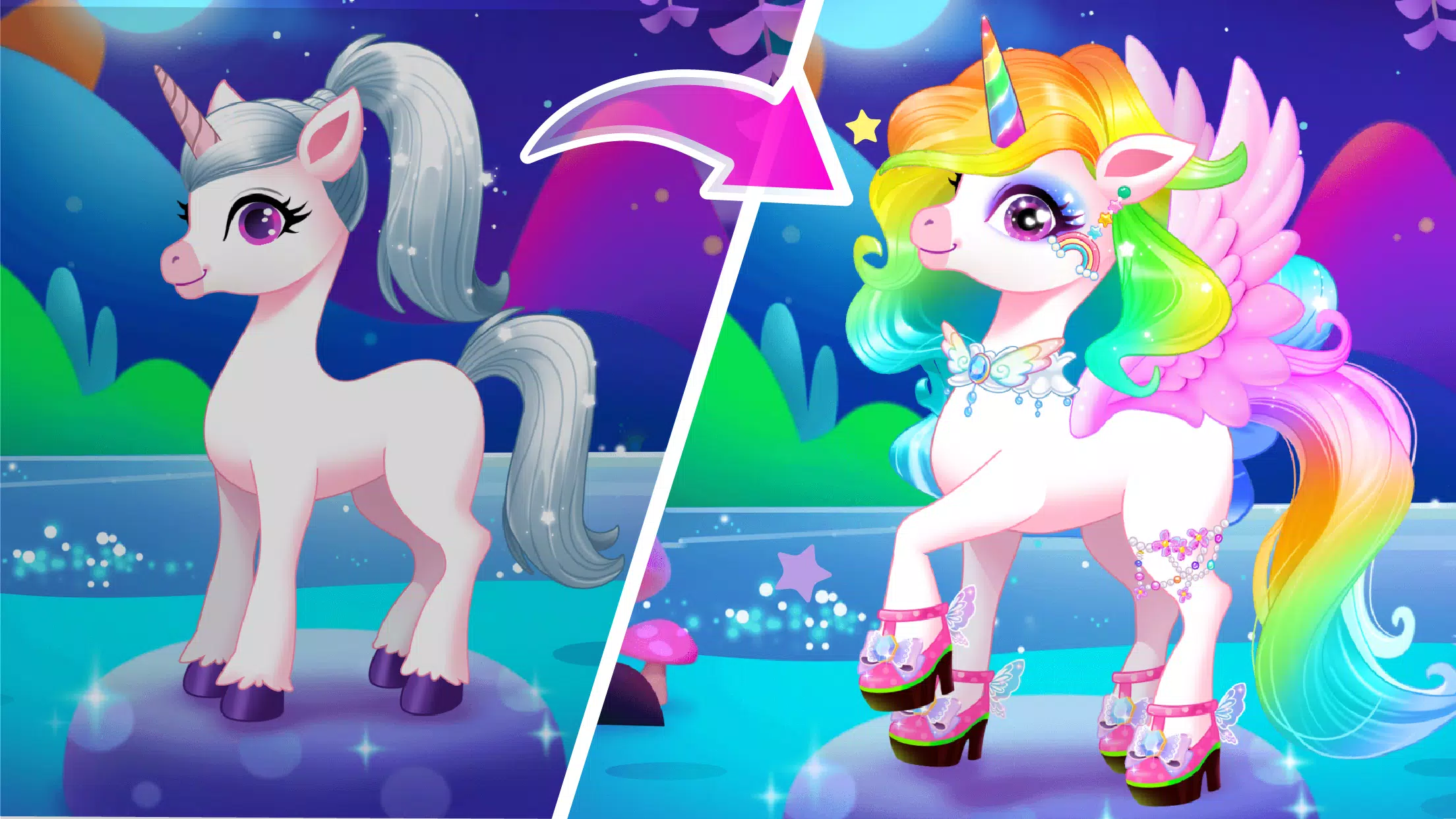 Unicorn Dress up ဖန်သားပြင်ဓာတ်ပုံ 4