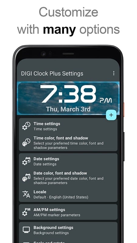 DIGI Clock Widget Plus ภาพหน้าจอ 3