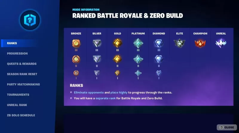 Fortnite Mobile: pangkat, ganjaran, dan strategi yang menang