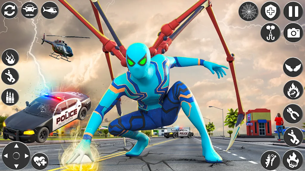 Rope Hero Game- Spider Game 3D Скриншот 3