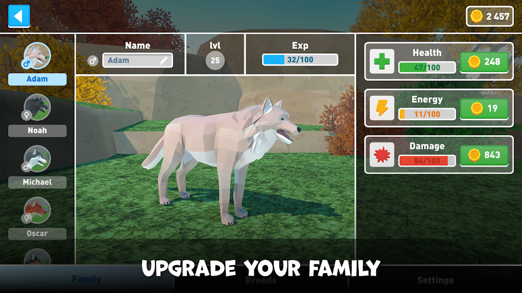 Wolf Family Simulator Zrzut ekranu 3