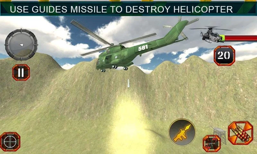 Sniper Shooting Heli Action Screenshot 2