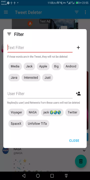 Tweet Deleter - Delete Your Tweets Screenshot 2