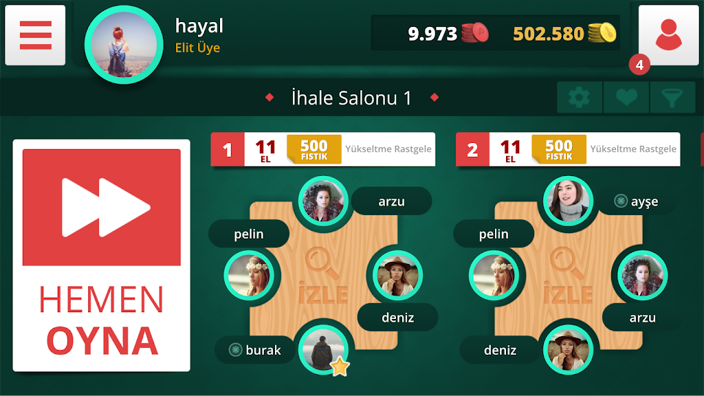 Eşli İhaleli Batak Screenshot 2