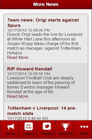 Liverpool Football News Скриншот 2