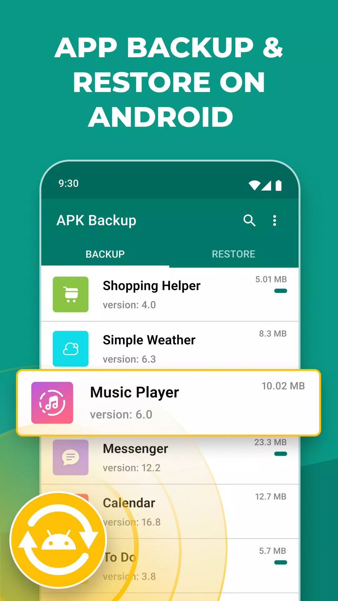 APK Backup 스크린샷 4