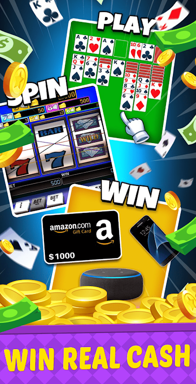 Big Run Solitaire - Win Cash স্ক্রিনশট 1