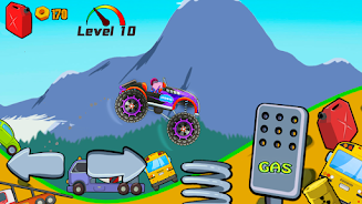 Kids Monster Truck Racing Game Tangkapan skrin 4