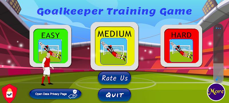 Goalkeeper Training Game ဖန်သားပြင်ဓာတ်ပုံ 1