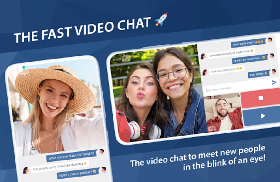 Minichat – The Fast Video Chat Tangkapan skrin 1