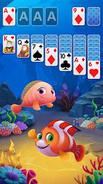 Solitaire Fish Klondike Card Captura de pantalla 1