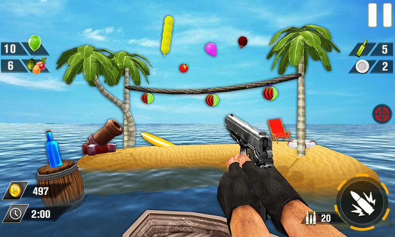 Bottle Gun Shooter Game Mod スクリーンショット 4