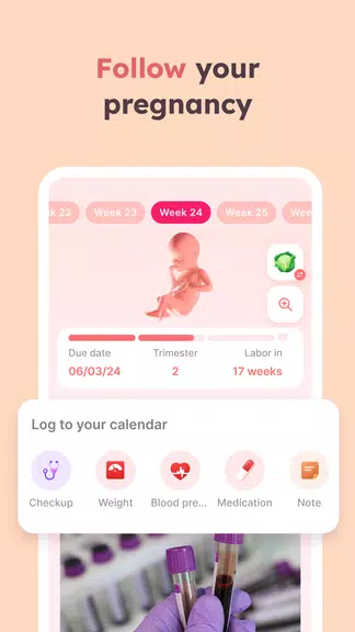 Momly: Pregnancy App & Tracker স্ক্রিনশট 2