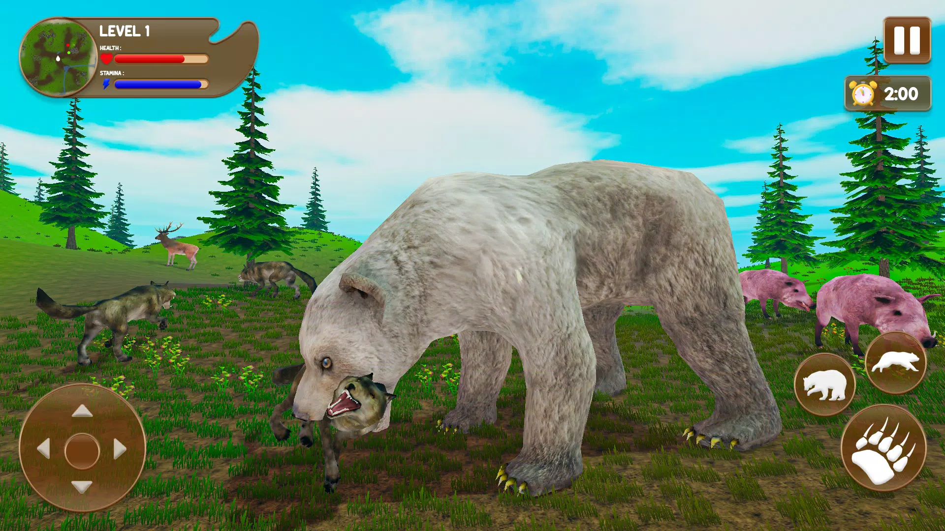 Bear Games: Bear Simulator 3D Ảnh chụp màn hình 3