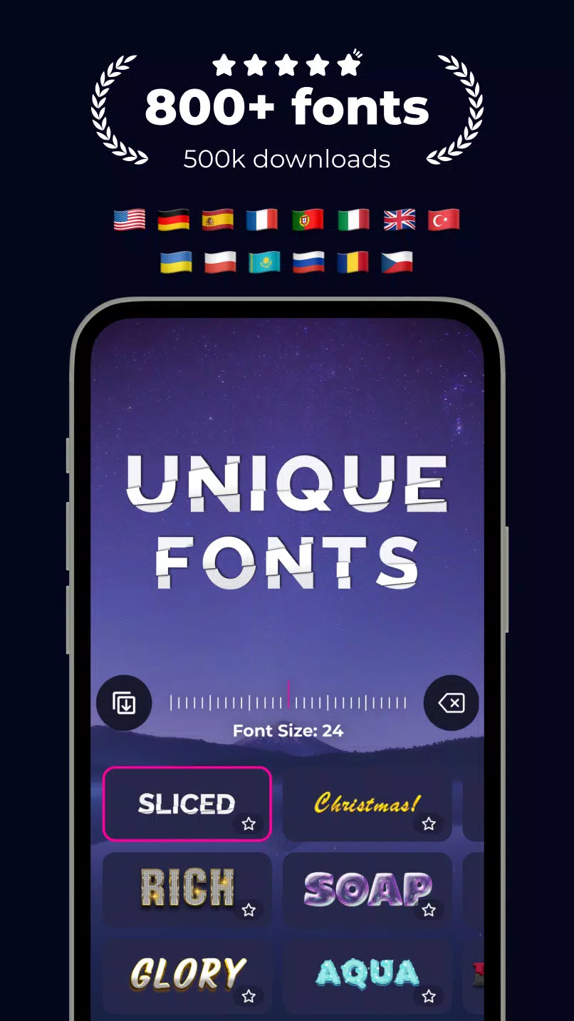 Fonts & Stickers. Add text Screenshot 4