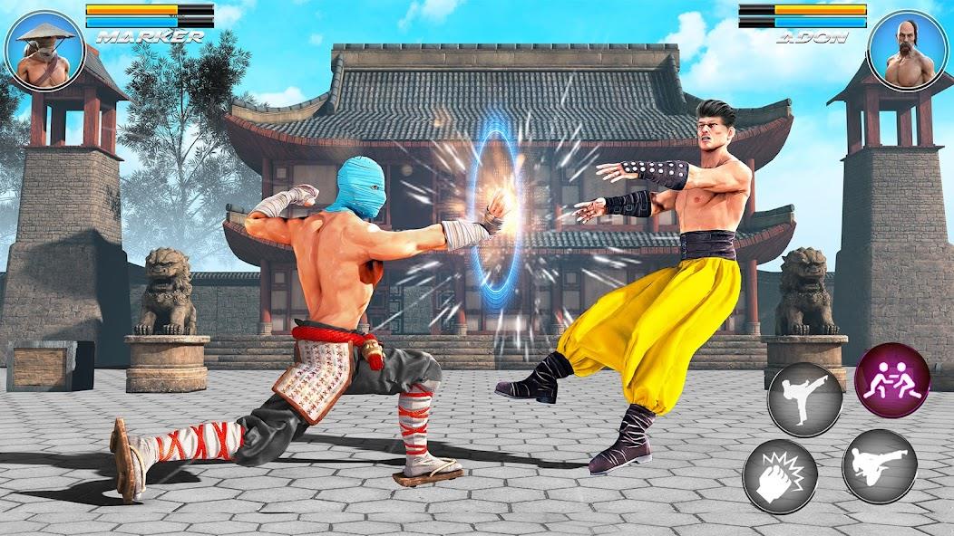 Kung Fu karate Game Offline 3D Mod Captura de pantalla 1