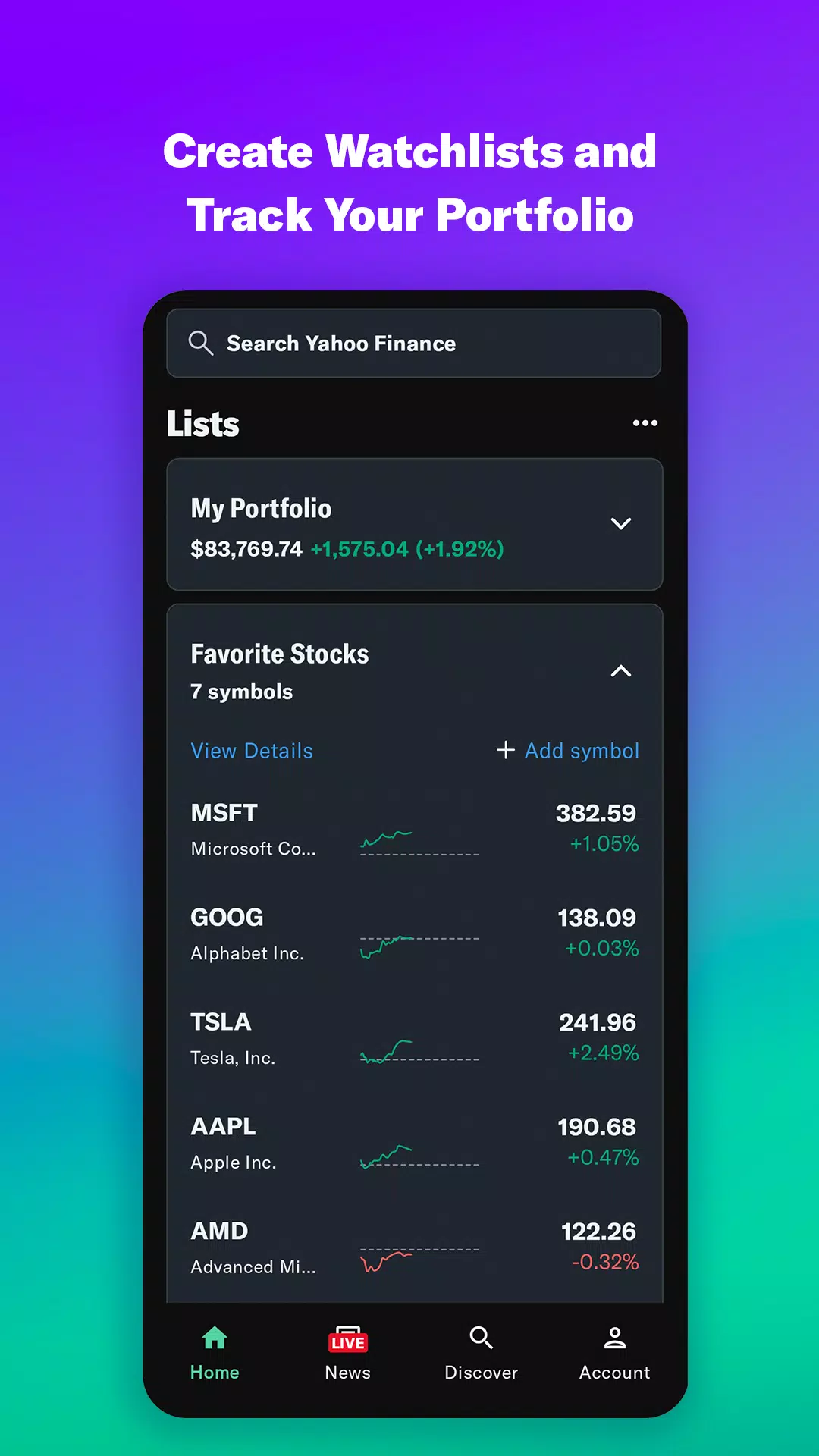 Yahoo Finance: Stock News应用截图第4张