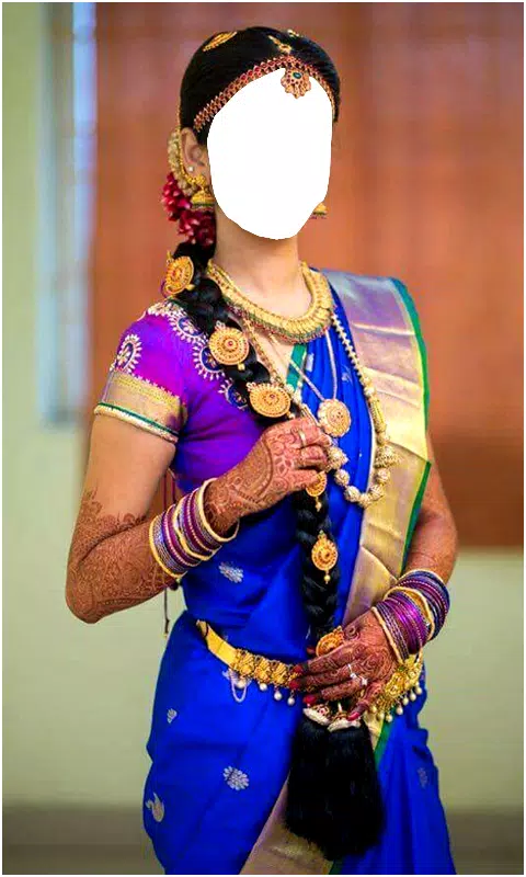 South Indian Women Saree Photo ภาพหน้าจอ 3
