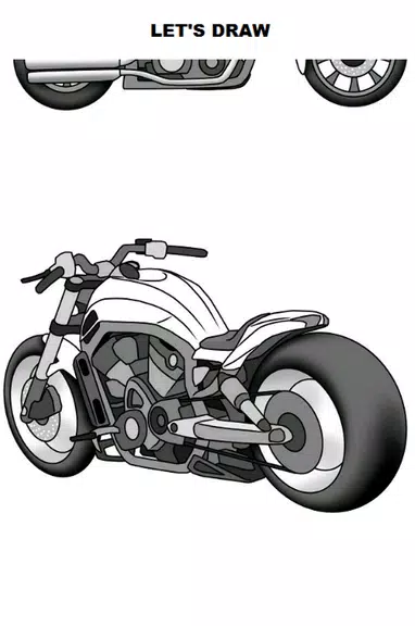 Draw Motorcycles: Cruiser Screenshot 1