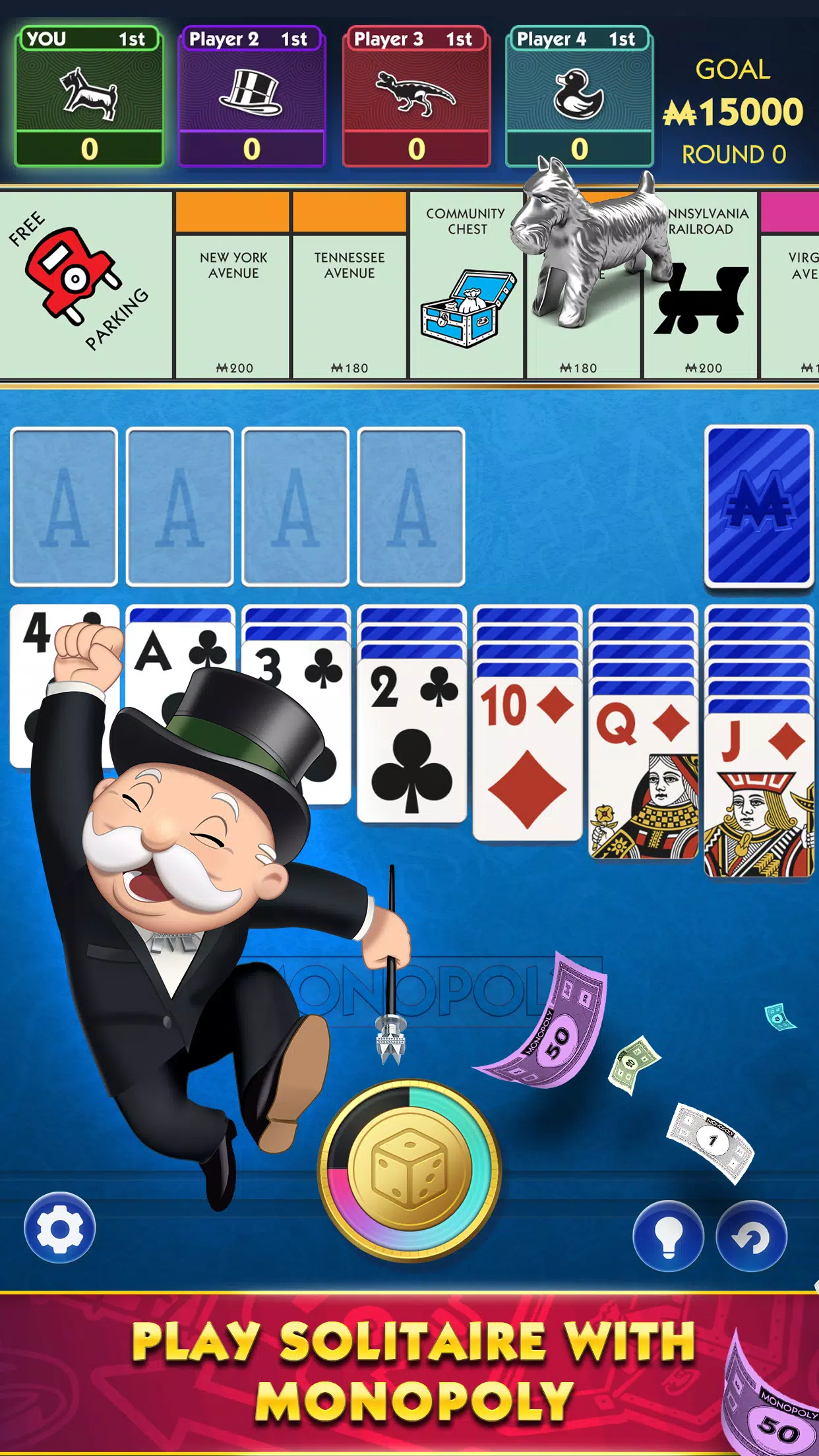MONOPOLY Solitaire ဖန်သားပြင်ဓာတ်ပုံ 1