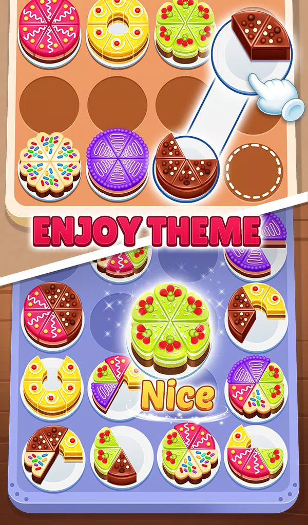 Cake Sort 3d - Match and Merge Capture d'écran 2