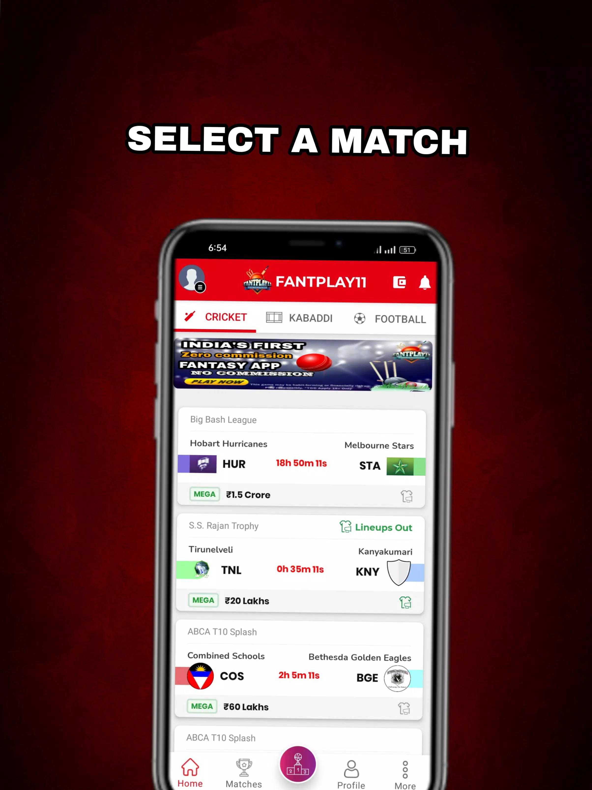 Schermata FantPlay11:Fantasy Cricket App 2