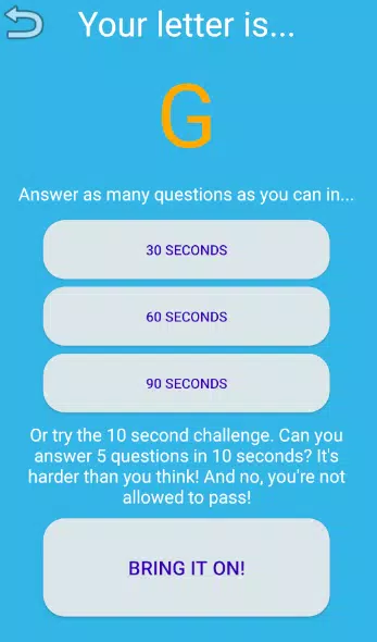 One Letter Quiz Schermafbeelding 1