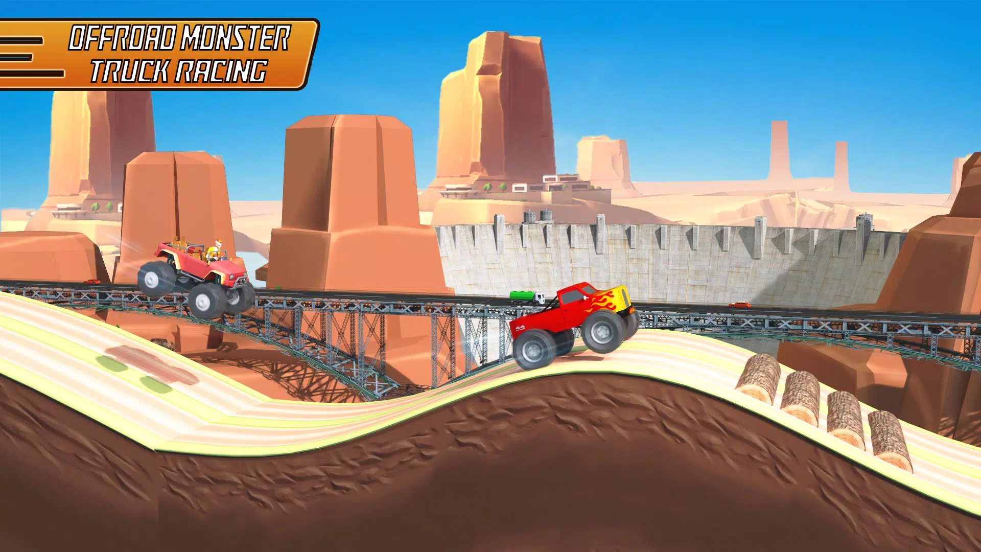 Uphill Racing - Hill Jump Game Ảnh chụp màn hình 1