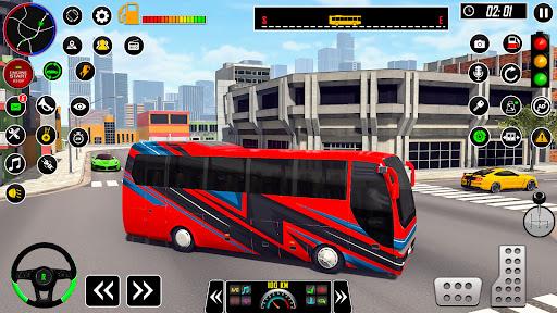 Grand City Racing Bus Sim 3D ภาพหน้าจอ 1