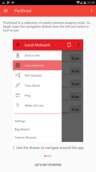 PortDroid Network Analysis Tangkapan skrin 1