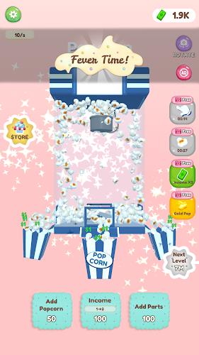 My Popcorn Store: Idle Clicker Captura de pantalla 1