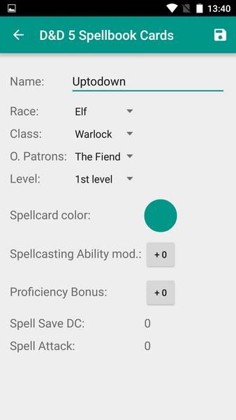 D&D 5 Spellbook 스크린샷 4