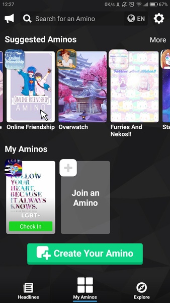 Amino Screenshot 1