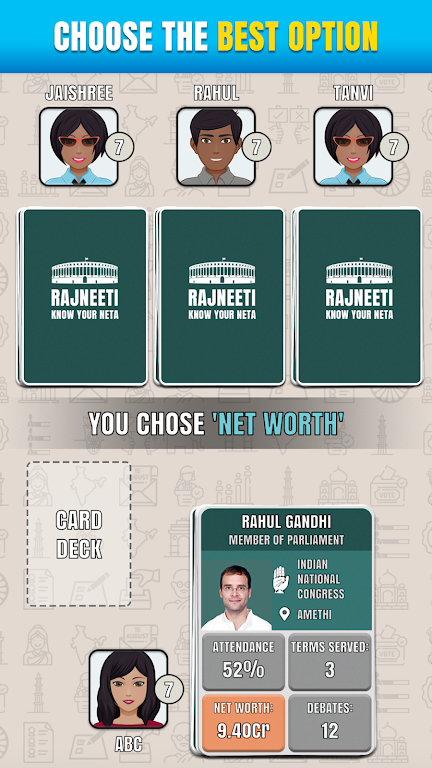 Rajneeti - Trump Card Game スクリーンショット 2