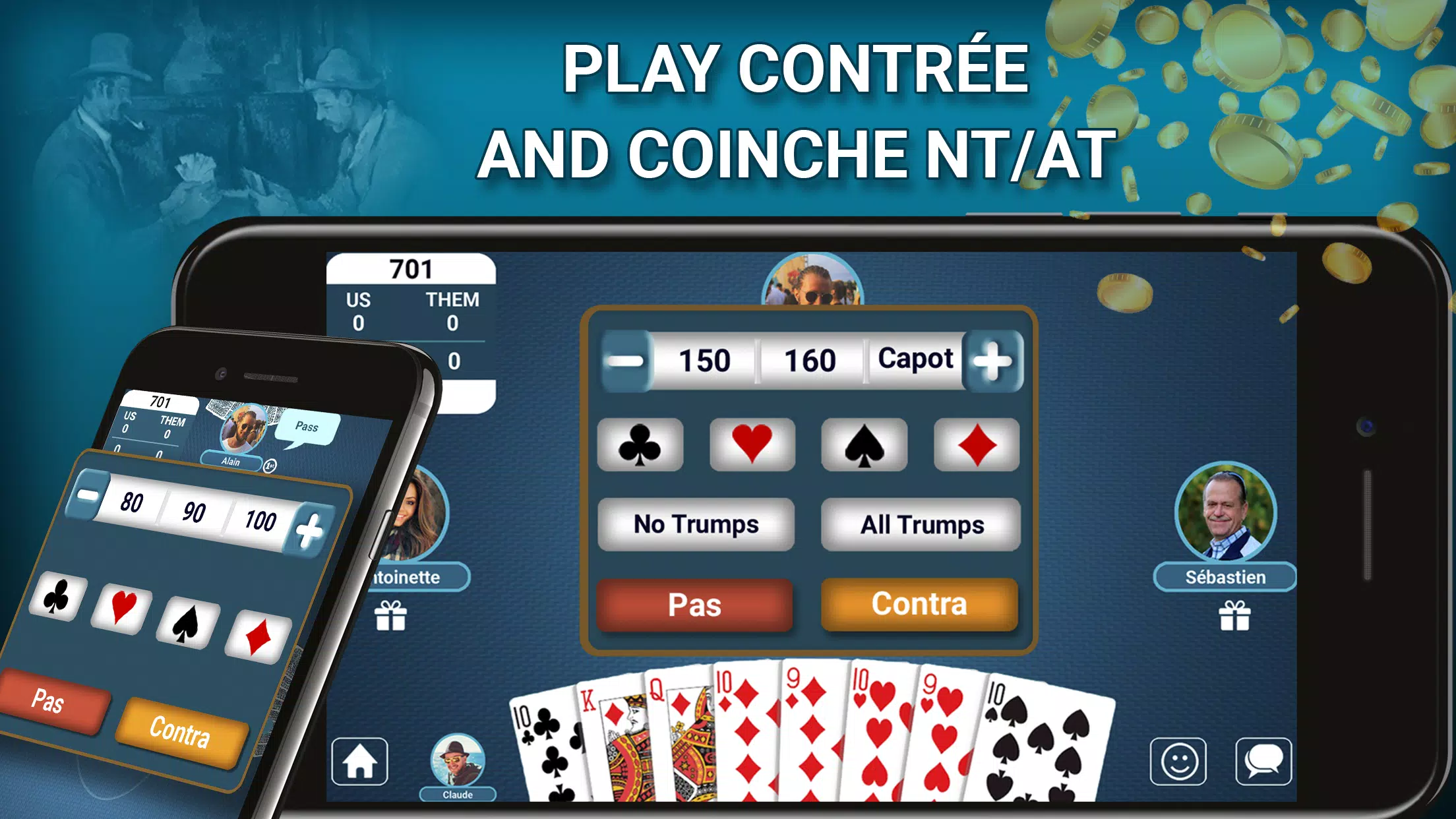 Blot Belote Coinche Online Zrzut ekranu 2